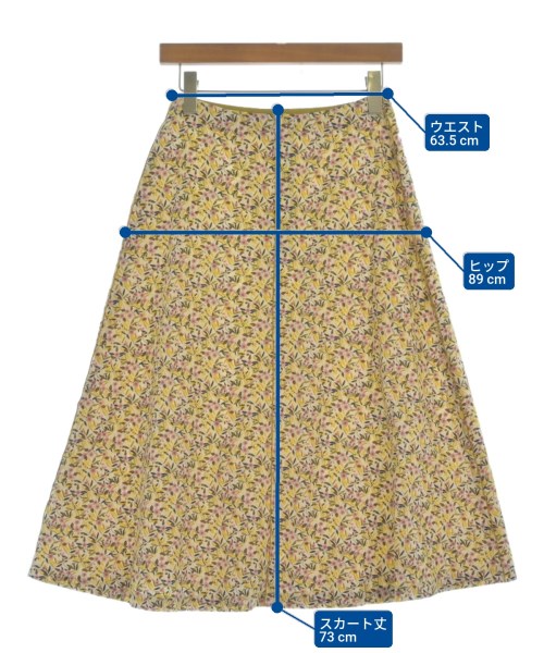 MACKINTOSH PHILOSOPHY（マッキントッシュフィロソフィー）ロング・マキシ丈スカート 黄 サイズ:36(S位) レディース/2200643290037