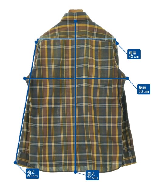 MACKINTOSH PHILOSOPHY（マッキントッシュフィロソフィー）カジュアルシャツ 黄 サイズ:40(L位) メンズ/2200647675076