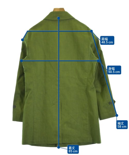 MACKINTOSH PHILOSOPHY（マッキントッシュフィロソフィー）ステンカラーコート 緑 サイズ:38(M位) メンズ/2200650202023