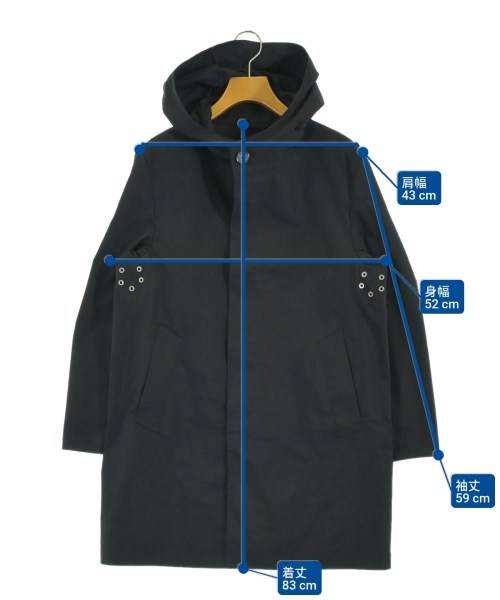 MACKINTOSH PHILOSOPHY（マッキントッシュフィロソフィー）ステンカラーコート 黒 サイズ:36(S位) レディース/2200647423073