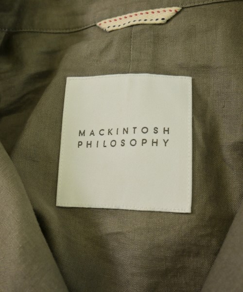 MACKINTOSH PHILOSOPHY（マッキントッシュフィロソフィー）ステンカラーコート カーキ サイズ:40(L位) メンズ/2200706141016