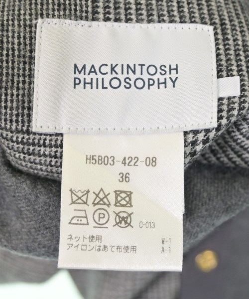 MACKINTOSH PHILOSOPHY（マッキントッシュフィロソフィー）ノーカラージャケット グレー サイズ:36(S位) レディース/2200668244015