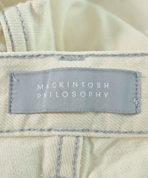 MACKINTOSH PHILOSOPHY（マッキントッシュフィロソフィー）デニムパンツ 白 サイズ:1(S位) レディース/2200661996058