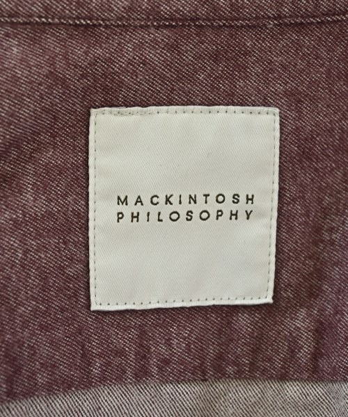 MACKINTOSH PHILOSOPHY（マッキントッシュフィロソフィー）カジュアルシャツ 赤 サイズ:40(L位) メンズ/2200720884203