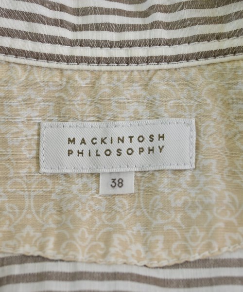 MACKINTOSH PHILOSOPHY（マッキントッシュフィロソフィー）カジュアルシャツ 茶 サイズ:38(M位) メンズ/2200722524183