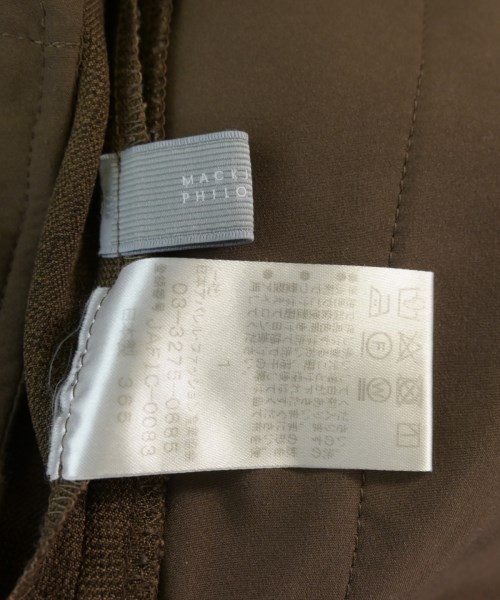 MACKINTOSH PHILOSOPHY（マッキントッシュフィロソフィー）スラックス 茶 サイズ:0(XS位) レディース/2200728212053