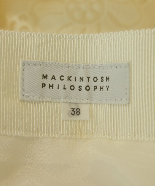 MACKINTOSH PHILOSOPHY（マッキントッシュフィロソフィー）ひざ丈スカート 白 サイズ:38(M位) レディース/2200722701096