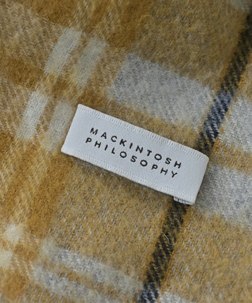 MACKINTOSH PHILOSOPHY（マッキントッシュフィロソフィー）マフラー 黄 サイズ:- メンズ/2200685117118