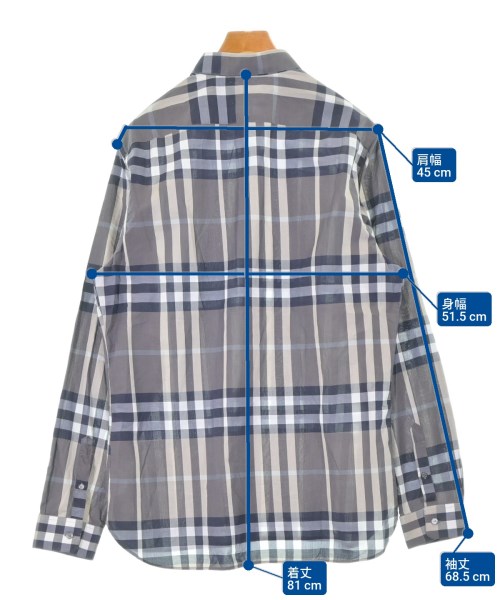 BURBERRY BRIT（バーバリーブリット）カジュアルシャツ グレー サイズ:XL メンズ/2200635746108