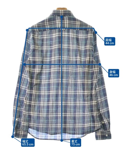 BURBERRY BRIT（バーバリーブリット）カジュアルシャツ 紺 サイズ:M メンズ/2200676934281