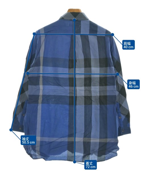 BURBERRY BRIT（バーバリーブリット）カジュアルシャツ 青 サイズ:M レディース/2200663782116
