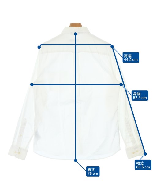 J.LINDEBERG（ジェイリンドバーグ）カジュアルシャツ 白 サイズ:M メンズ/2200654227114