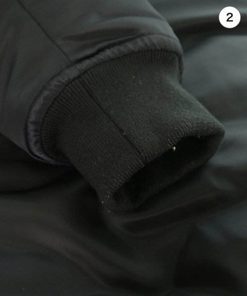 ato（アトウ）ミリタリーブルゾン 黒 サイズ:48(L位) メンズ/2200621644012