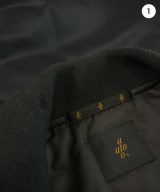 ato（アトウ）ミリタリーブルゾン 黒 サイズ:48(L位) メンズ/2200621644012