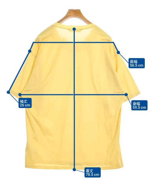 ato（アトウ）Tシャツ・カットソー 黄 サイズ:48(L位) メンズ/2200621909326
