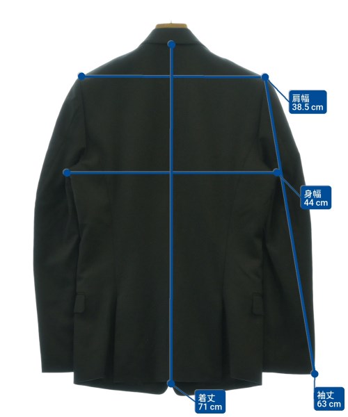 ato（アトウ）テーラードジャケット 黒 サイズ:44(S位) メンズ/2200695885045