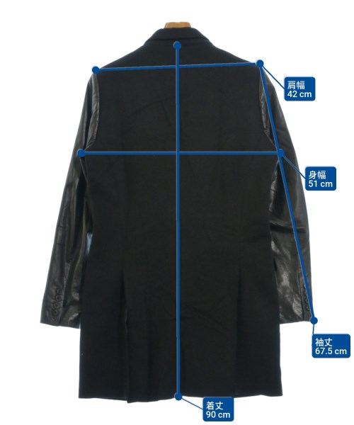 ato（アトウ）チェスターコート 紺 サイズ:48(L位) メンズ/2200643986022