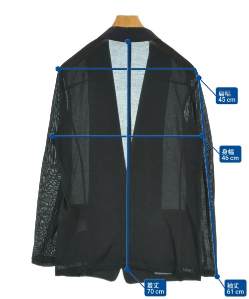 ato（アトウ）テーラードジャケット 黒 サイズ:46(M位) メンズ/2200665163029