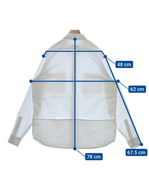 NIGEL CABOURN（ナイジェルケーボン）カジュアルシャツ 白 サイズ:50(XL位) メンズ/2200514834100