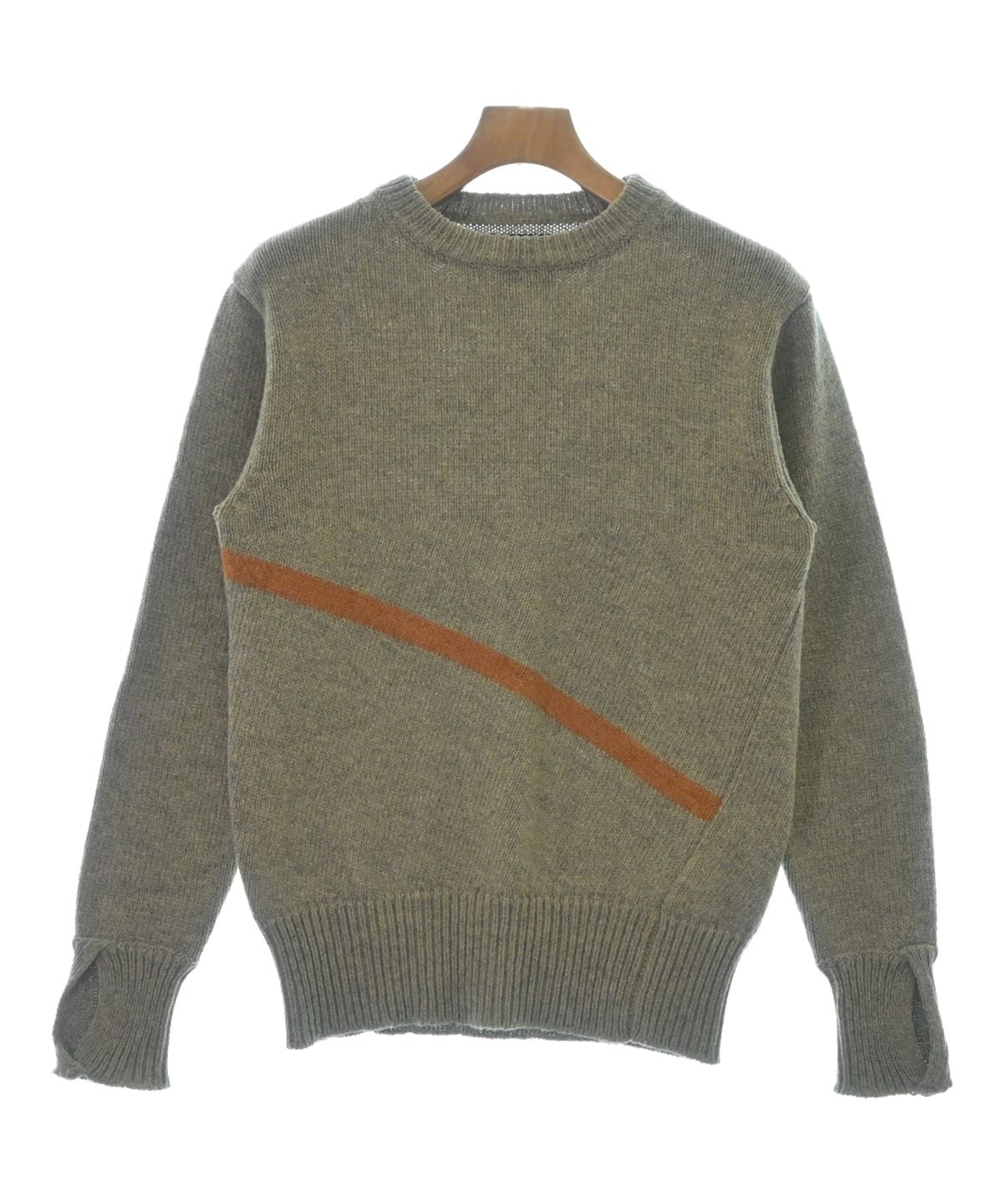 ナイジェルケーボン ウール ベージュ クルーネックセーター 52 KNIT好き必見》AUTHENTIC KNIT Item – ナイジェル・ケーボン