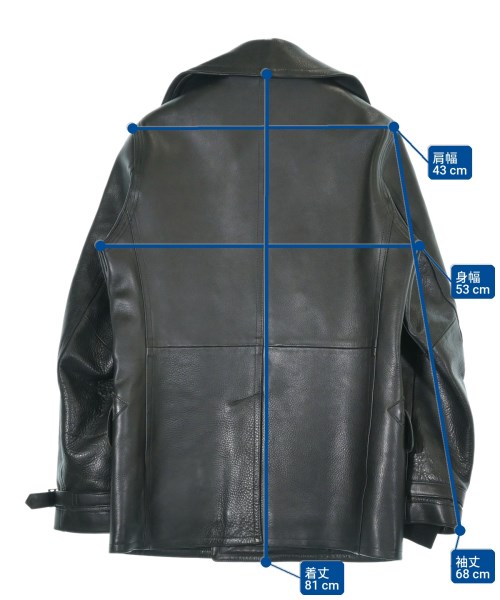 NIGEL CABOURN（ナイジェルケーボン）ピーコート 黒 サイズ:50(M位) メンズ/2200636194014