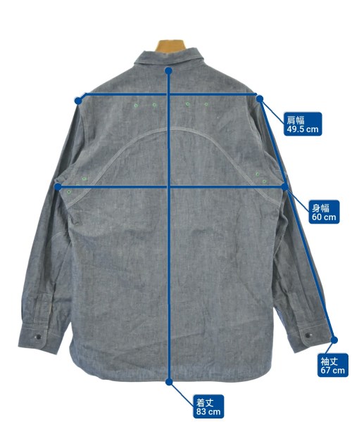 NIGEL CABOURN（ナイジェルケーボン）カジュアルシャツ 紺 サイズ:52(XL位) メンズ/2200617391012