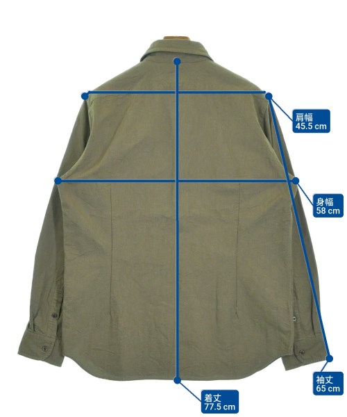 NIGEL CABOURN（ナイジェルケーボン）カジュアルシャツ カーキ サイズ:52(XL位) メンズ/2200617391043