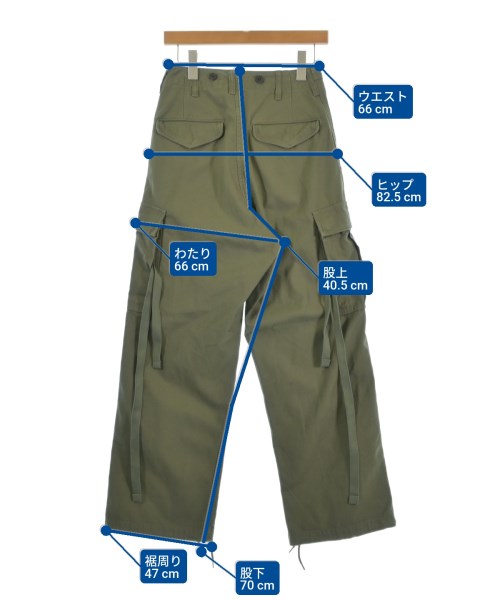 NIGEL CABOURN（ナイジェルケーボン）カーゴパンツ カーキ サイズ:26(M位) レディース/2200625300099