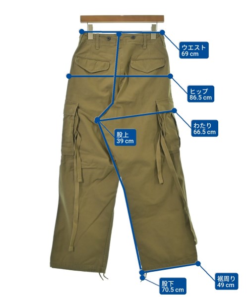 NIGEL CABOURN（ナイジェルケーボン）カーゴパンツ カーキ サイズ:28(S位) メンズ/2200629688025