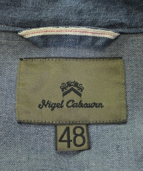 NIGEL CABOURN（ナイジェルケーボン）カジュアルシャツ 青 サイズ:48(L位) メンズ/2200615053035