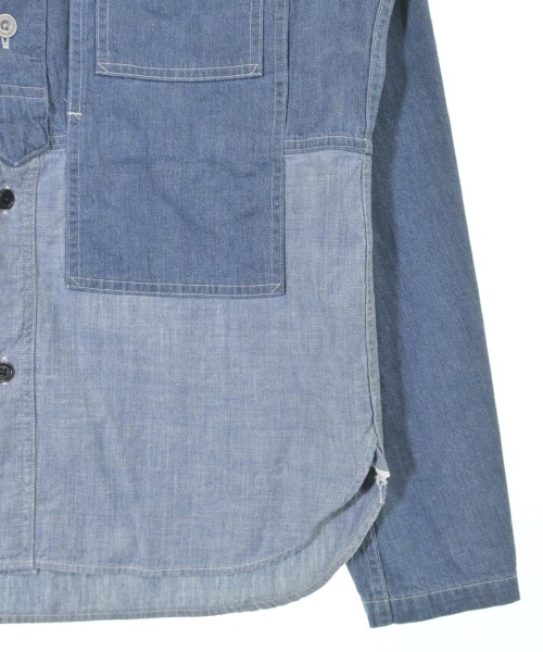 NIGEL CABOURN（ナイジェルケーボン）カジュアルシャツ 青 サイズ:48(L位) メンズ/2200615053035