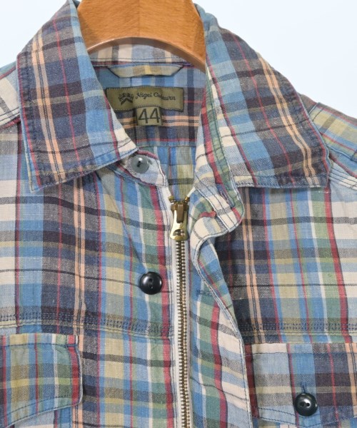 NIGEL CABOURN（ナイジェルケーボン）カジュアルシャツ 青 サイズ:44(S位) メンズ/2200605989085