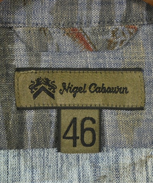NIGEL CABOURN（ナイジェルケーボン）カジュアルシャツ 青 サイズ:46(M位) メンズ/2200694374021