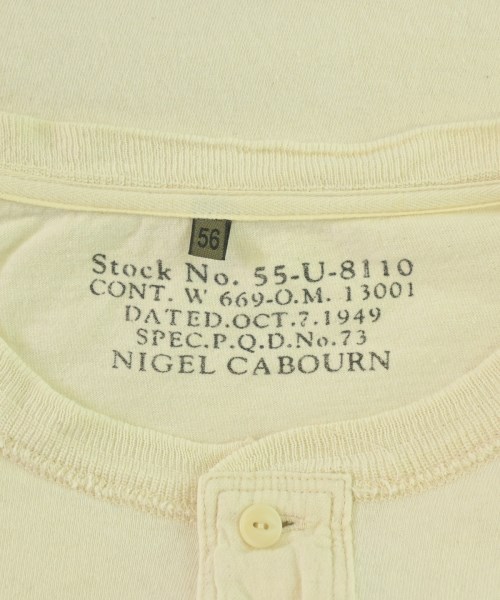 NIGEL CABOURN（ナイジェルケーボン）Tシャツ・カットソー 黄 サイズ:56(XXL位) メンズ/2200699420358