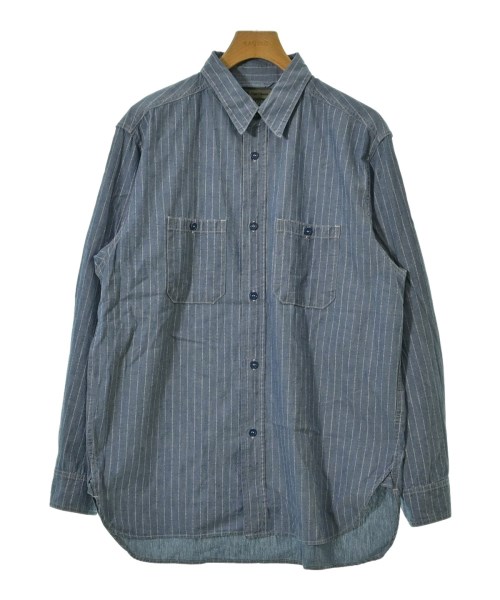 NIGEL CABOURN(ナイジェルケーボン)カジュアルシャツ 青 サイズ:52(XXL位)/2200646221021