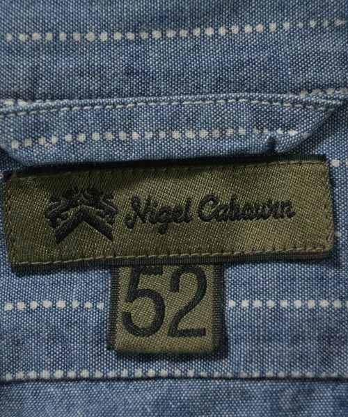 NIGEL CABOURN（ナイジェルケーボン）カジュアルシャツ 青 サイズ:52(XXL位) メンズ/2200646221021