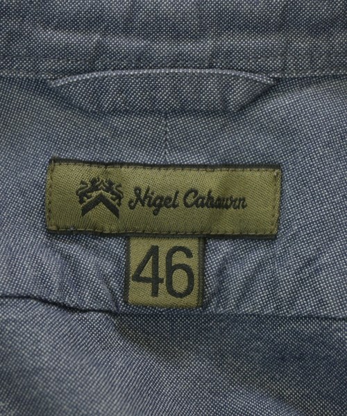 NIGEL CABOURN（ナイジェルケーボン）カジュアルシャツ 青 サイズ:46(M位) メンズ/2200650042032
