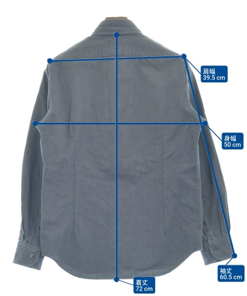 NIGEL CABOURN（ナイジェルケーボン）カジュアルシャツ 青 サイズ:46(M位) メンズ/2200650042032