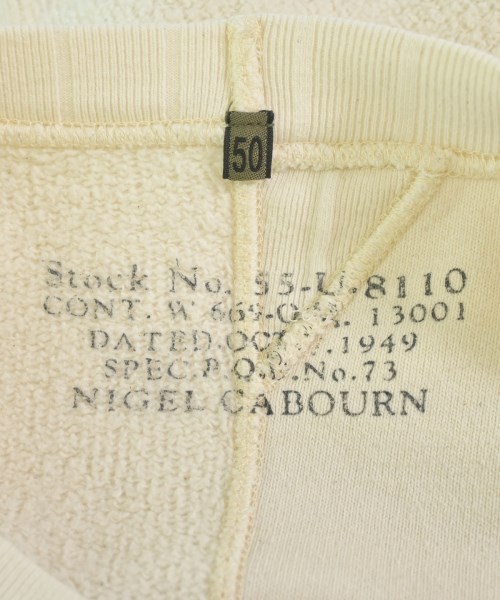 NIGEL CABOURN（ナイジェルケーボン）スウェット 白 サイズ:50(XL位) メンズ/2200714944050