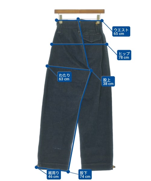 NIGEL CABOURN（ナイジェルケーボン）デニムパンツ 紺 サイズ:26(M位) レディース/2200715561027