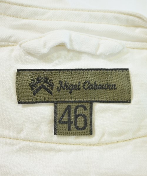 NIGEL CABOURN（ナイジェルケーボン）カジュアルシャツ 白 サイズ:46(M位) メンズ/2200718045050