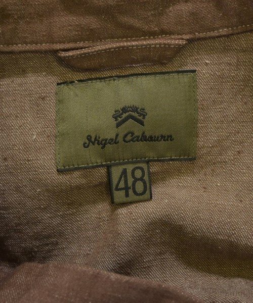 NIGEL CABOURN（ナイジェルケーボン）カジュアルシャツ 茶 サイズ:48(L位) メンズ/2200647778036