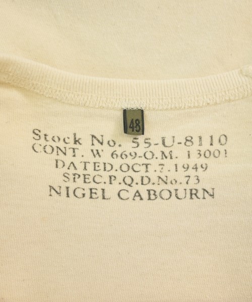 NIGEL CABOURN（ナイジェルケーボン）Tシャツ・カットソー 白 サイズ:48(S位) メンズ/2200703210128