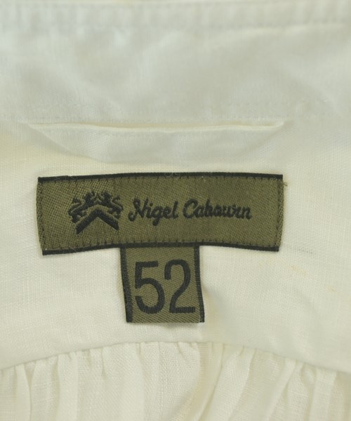 NIGEL CABOURN（ナイジェルケーボン）カジュアルシャツ 白 サイズ:52(XL位) メンズ/2200663723171