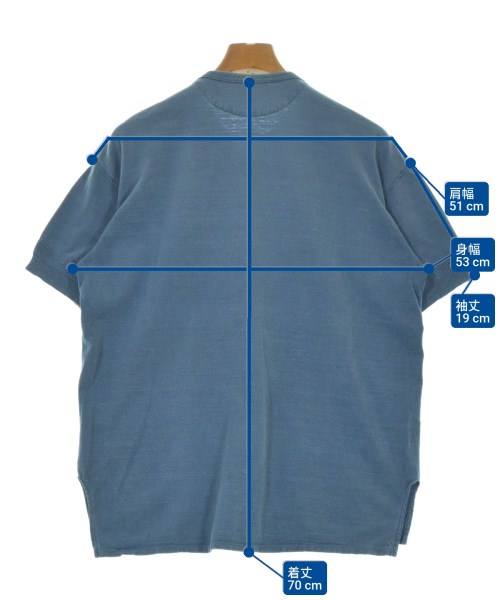 NIGEL CABOURN（ナイジェルケーボン）Tシャツ・カットソー 青 サイズ:48(L位) メンズ/2200664202088