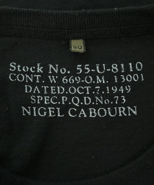 NIGEL CABOURN（ナイジェルケーボン）Tシャツ・カットソー 黒 サイズ:50(XL位) メンズ/2200670280049