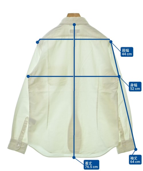NIGEL CABOURN（ナイジェルケーボン）カジュアルシャツ 白 サイズ:50(XL位) メンズ/2200670280070