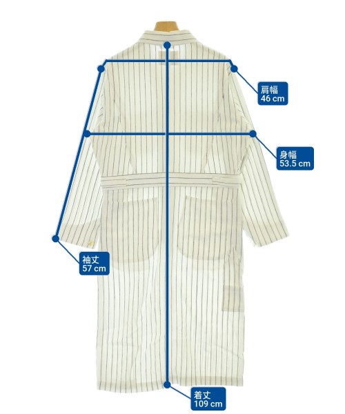 NIGEL CABOURN（ナイジェルケーボン）シャツワンピース 白 サイズ:8(M位) レディース/2200669907087