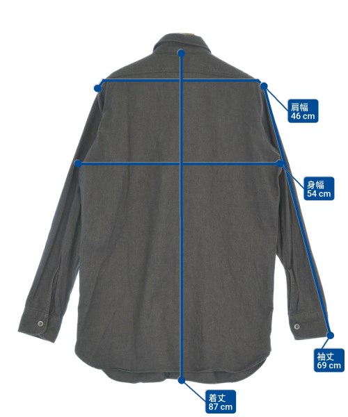 NIGEL CABOURN（ナイジェルケーボン）カジュアルシャツ グレー サイズ:48(L位) メンズ/2200669907223