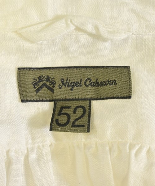NIGEL CABOURN（ナイジェルケーボン）カジュアルシャツ 白 サイズ:52(XXL位) メンズ/2200671919139